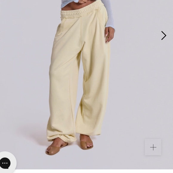 Jaden, London, custard, cuffed, monster, joggers, new with tags extra small - Picture 1 of 7